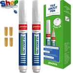 Tile  Grout  Pen  White  Pack  X  2  Units |  Tile  Paint  Marker |  Restore  an