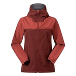 Berghaus Women's Deluge Pro Shell Rain Jacket | Durable | Breathable Coat, Burgundy Fawn/Red Rust 3.0, 8