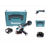 Dga 519 F1J Meuleuse d'angle sans fil 18 v 125 mm Brushless X-Lock + 1x batterie 3,0 Ah + Makpac - sans chargeur - Makita