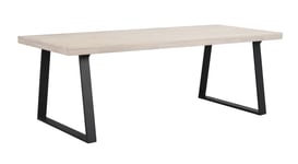 Rowico Home - Brooklyn Matbord U-ben Vitpigmenterad Ek 220cm från Sleepo