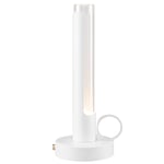 Visir - Portabel bordslampa i alternativ Svart | Vit | Mässing | Koppar | Färg: Vit RAL 9010 (38056-01-000) | Tillval - Laddare: Trådlös laddare ink USB-kabel & väggkontakt 18W