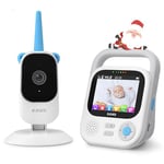 KAWA Baby Monitor with Camera and Night Vision, 2-way Talk, Audio- only and VOX Mode, 2.8” Screen, 5050mAh Battery with Video Recording, 4X Zoom, 6 Lullabies, Portable Baby Monitor (S5)