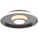 Plafonnier led Ascari H2O en chrome avec variateur et interrupteur IP44 D.40,3cm