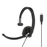 Koss Headset CS295 Mono On-Ear Mic USB Svart