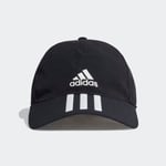 Adidas Aeroready 3-Stripes Cap, Lippalakki / visiirit Musta