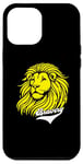 Coque pour iPhone 12 Pro Max Lion jaune Bravery Lion inspirant mignon