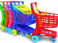 Spinning top Colorful adriatic shopping cart for children