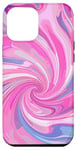 iPhone 12 Pro Max Swirl Pink Color Illustration Pattern Abstract Art Case