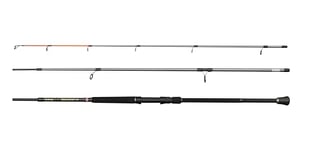 Penn Regiment IV Bass Spinning Rod, Saltwater Angler Fishing Sea Fish Cod, Sea Eel, Bass, Pollock, Mackerel, Shark, Strong Leightweight & Versatile, Silver, 2.74m Fast Ambidextrous Rod