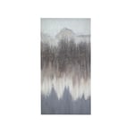 Romimex Tableau blanc beige gris toile abstraite 60 x 120 x 4 cm