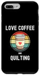 iPhone 7 Plus/8 Plus Love Drinking Coffee And Quilting Stitching Bed Covers Case