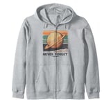 Honoring Our Lost Planet Pluto Never Forget 1930 2006 Zip Hoodie