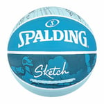 Ballon de basket Spalding Sketch Dribble Bleu Caoutchouc [Taille 7]