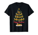 Bengal Cat Xmas Lighting Santa Bengal Cat Christmas Tree T-Shirt