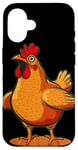 iPhone 16 Chicken and Rooster Breast Costume Case