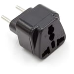 Vhbw - Adaptateur voyage pour prise (connecteur euro vers prise UK/USA/Chine-etc.) - noir, 250 v / 16 a