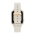 Michael Kors Watch for women bands for Apple Watch movement case size with a leather strap MKS8060E, cream, 38/40/41MM:42/44/45/49MM-20MM, Casual