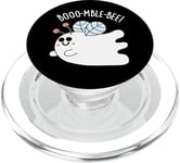 Jeu de mots amusant en forme de fantôme Boo-mble-bee PopSockets PopGrip pour MagSafe