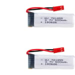 2 Batterie Lipo 3.7V 500mAh per Droni RC UDI e WLtoys