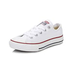 Converse Unisex Kids Chuck Taylor Yth C/T All Star Ox Canvas Fitness Shoes, White Optical White 102, 2 UK