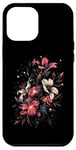 Coque pour iPhone 14 Plus Pingouin Floral Mystique Midnight Blooms Botanique