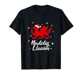 Nadolig Llawen Wales Welsh Cymru Merry Christmas Dragon T-Shirt