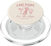 Last Toast On The Slopes Bachelor Skiing Bridal Best Man PopSockets PopGrip for MagSafe