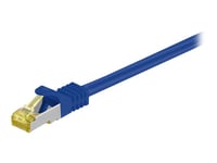 Goobay - Patch-Kabel - Rj-45 (Hane) Till Rj-45 (Hane) - 3 M - Sftp, Pimf - Cat 7 - Halogenfri, Formpressad, Hakfri - Blå