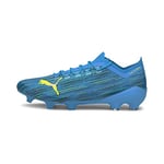 PUMA Mixte Ultra 1.2 FG/AG Chaussure de Football, Alerte Bleue et Jaune, 44 EU