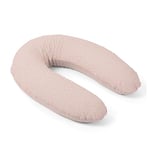 doomoo Coussin de Grossesse & Coussin Allaitement Buddy - Ultra Confort pour Dormir pendant la Grossesse - Soulage dos, jambes & ventre - Housse Bio & Oeko-Tex, Cloudy Pink