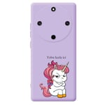 Coque violet Honor X9A et Magic 5 lite licorne jpeux pas