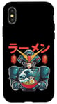 Coque pour iPhone X/XS Ramen japonais Mecha Robot géant La grande vague Anime