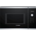 Micro-ondes simple encastrable - BOSCH SER6 - BFL554MS1F - Inox - 25 L - 38,2 x 59,4 x 38,8 cm