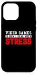 iPhone 12 Pro Max Funny Video Games Lover, Deal with Stress Case