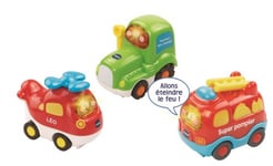 Vtech Tut Tut Bolides Coffret trio n° 2 (pompiers + ambulance + citadine)