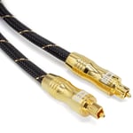 0.5 METRE PREMIUM OPTICAL DIGITAL AUDIO Lead SURROUND SOUND TOSLink SPDIF Cable