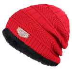 NANANANA Bonnet d'hiver tricoté tendance pour homme - Épais et chaud - Bonnet d'hiver noir pour homme - Bonnet d'automne en laine - Bonnet de ski, 08