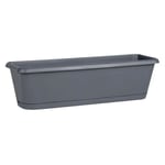 EDA - Jardinière Chorus 60cm + Plateau - Anthracite Plastiques