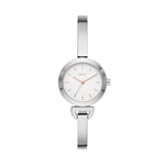 DkNY Montre pour Femme Uptown D, Mouvement à Trois Aiguilles, Boîtier en Aluminium Argenté de 28 mm avec Bracelet en Acier Inoxydable, NY2991