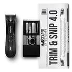 MANSCAPED® Trim and Snip 4.0, Men's Grooming Kit, Includes The Lawn Mower® 4.0 Ergonomically Designed Powerful Waterproof Electric Trimmer and The Shears 2.0 Manicure Set