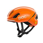 POC POCito Omne MIPS Casque de vélo pour enfants est conçu pour aider les jeunes cyclistes à développer leurs compétences, Orange fluo, XS (48-52 cm)