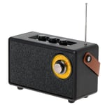 FM-radio med bluetooth og TWS-funktion - sort