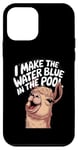 Coque pour iPhone 12 mini Funny Llama Pool Humour | I Make the Water T-shirt bleu