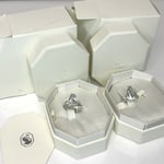 Swarovski TWO Ear clips Earrings Clip On Clear Triangle Mesmera RRP £70