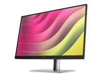 Hp E24t G5 - E-Series - Led-Skjerm - 23.8" - Berøringsskjerm - 1920 X 1080 Full Hd (1080P) @ 75 Hz - Ips - 300 Cd/M² - 1000:1 - 5 Ms - Hdmi, Displayport - Svart, Svart Og Sølv (Stativ)