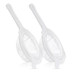 2 Pcs Plastic Nylon Food Strainer for Kitchen Juicing 120/200 Mesh M4S41392