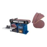 Scheppach Ponceuse à bande et disque BTS900 avec 3x bandes abrasives de ponçage