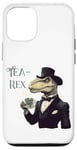 Coque pour iPhone 12/12 Pro Tea-Rex Meme Funny T Rex avec tasse