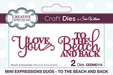 Sue Wilson - Mini Expressions - Duo to The Beach and Back - Craft Die
