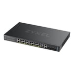 Zyxel GS2220-28HP - switch - 24 portar - Administrerad - rackmonterbar